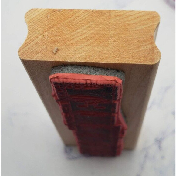 Destination Unkown Journey Limited Edition Wood Mounted Rubber Stamp LE5504 - Picture 3 of 7